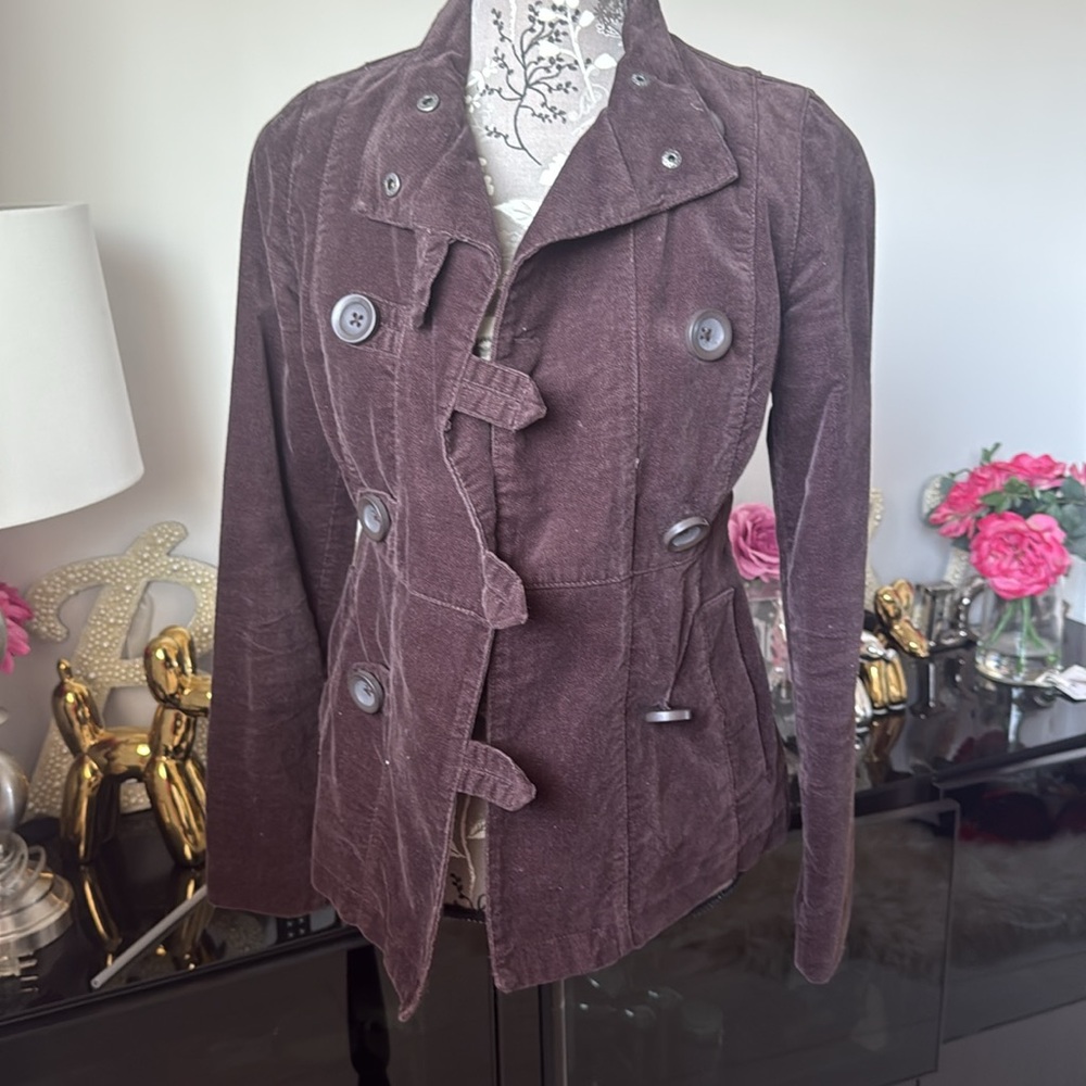 Corduroy jacket, brown color
